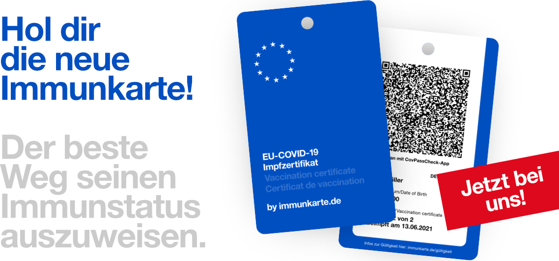 EU-COVID-19 Impfzertifikat by Immunkarte.de